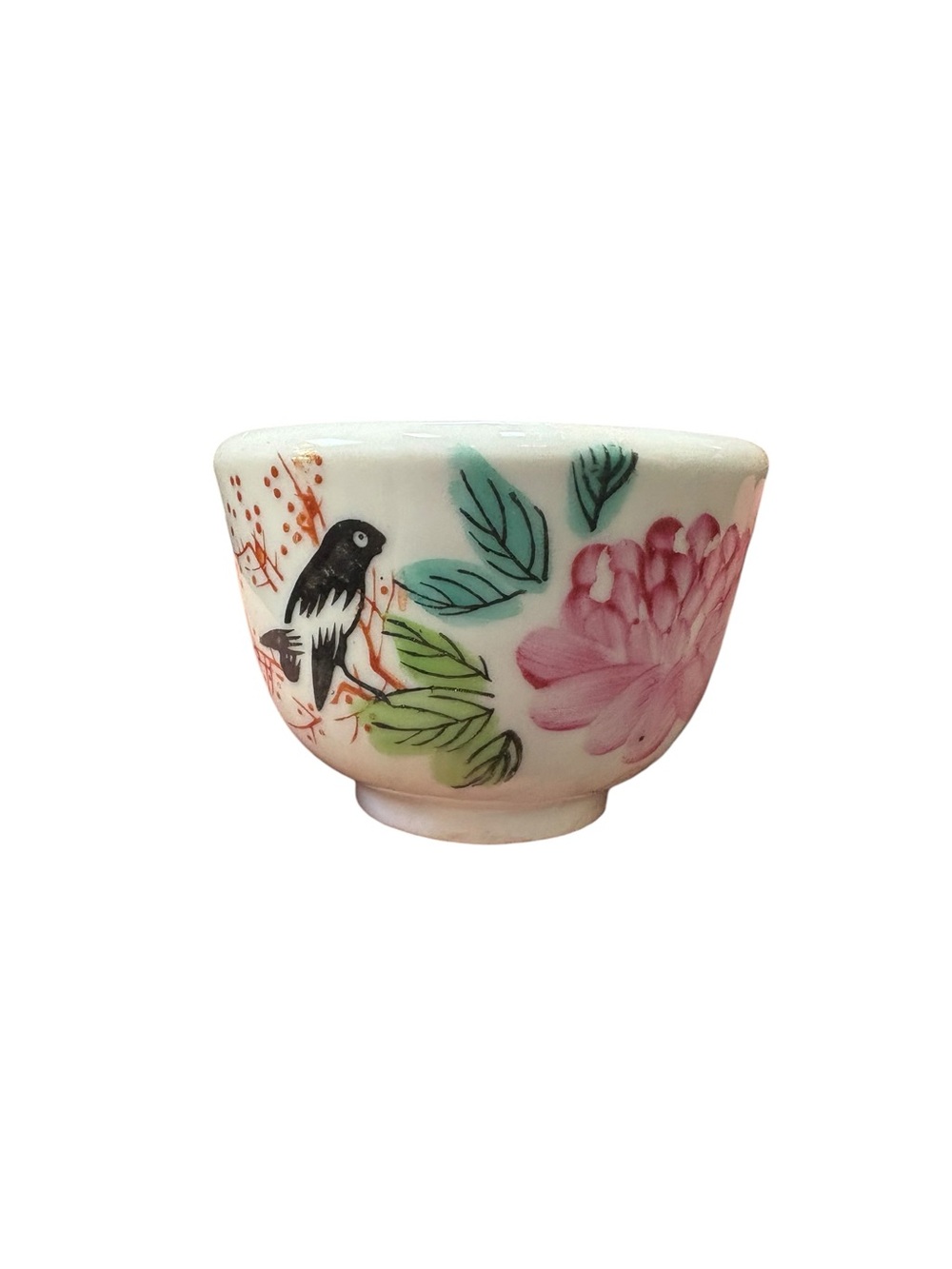 Vintage FS Louie Chinese Tea Cup Restaurant Ware Bird